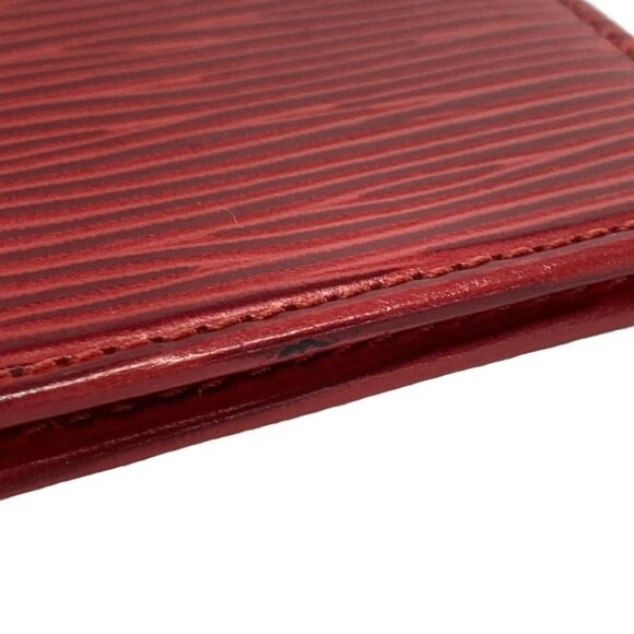 LOUIS VUITTON Organizer de Poshe Rouge Epi - Card Case 182-062725 - Picture 7 of 11